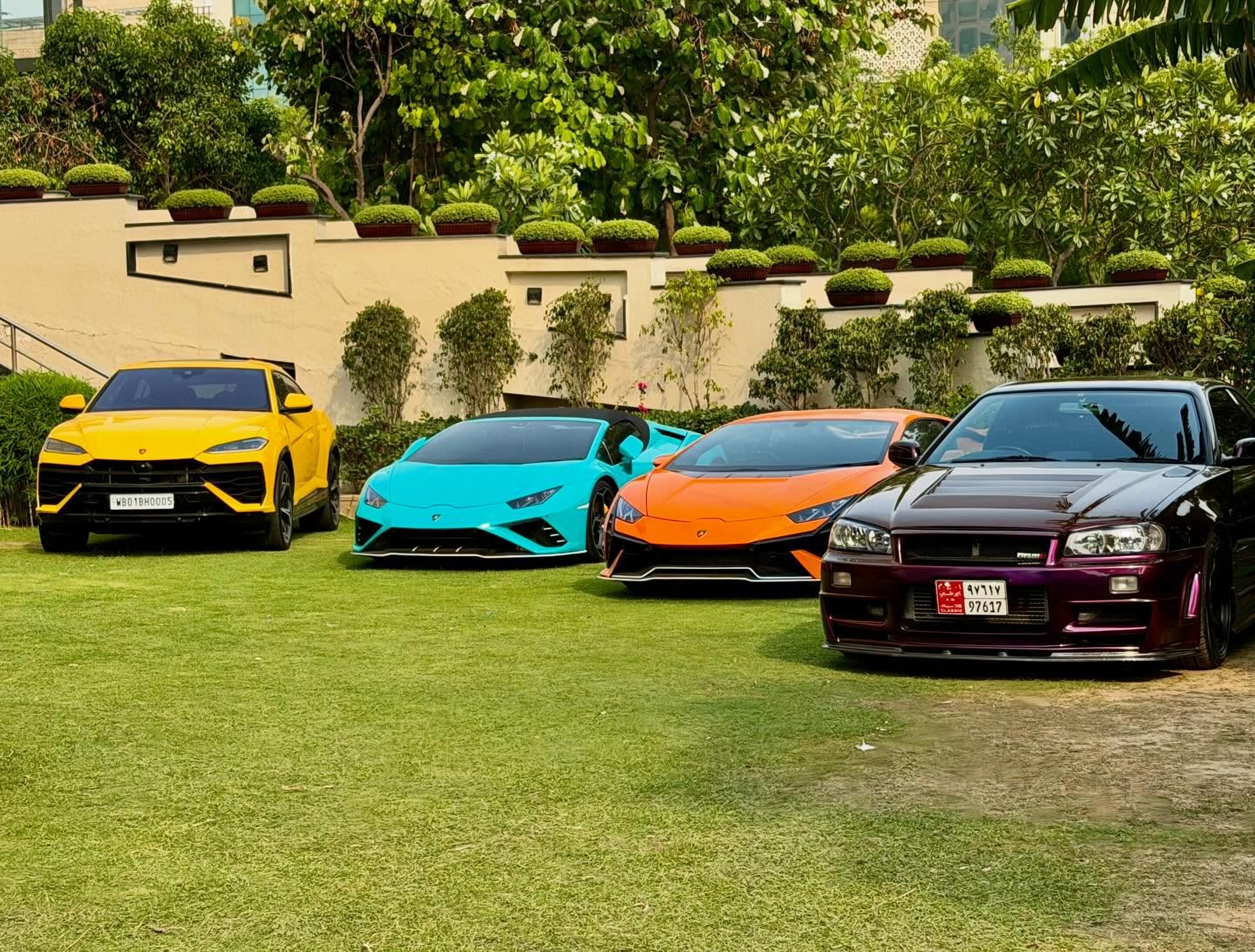 Lamborghini and Skyline