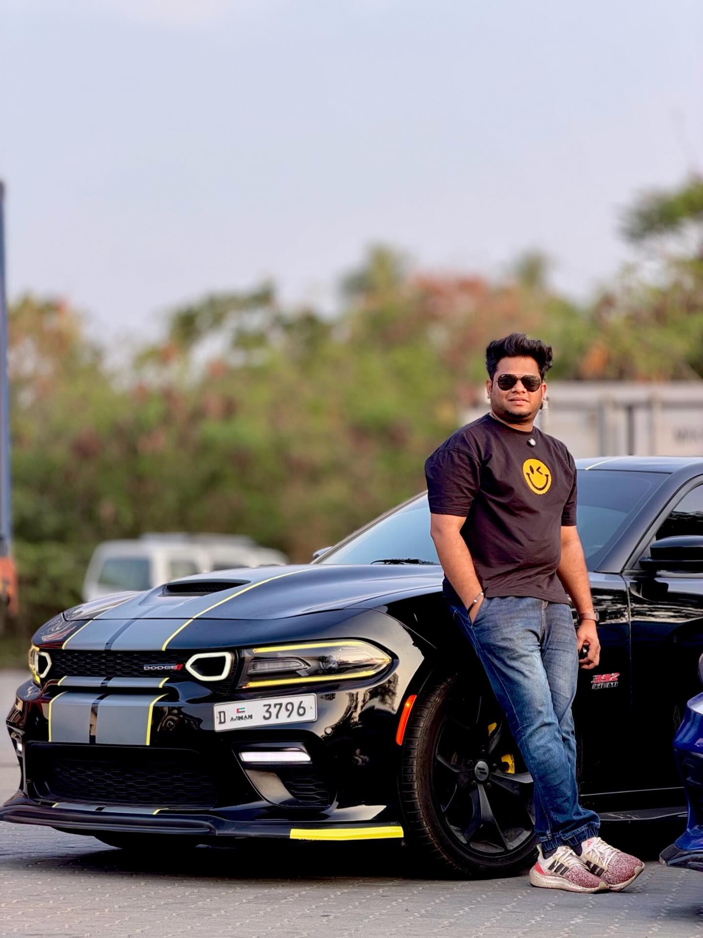 Shamnad with a delivered car